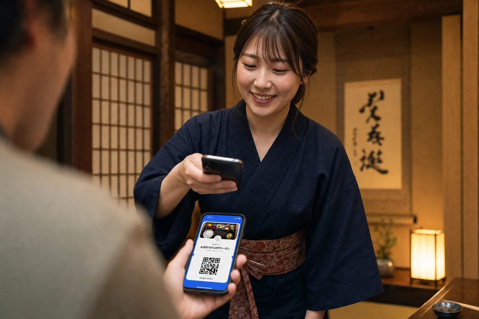 ランチの常連が、夜の席を埋める。